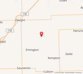 Map of Campus, Illinois