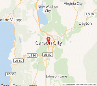 Map of Kota Carson, Nevada