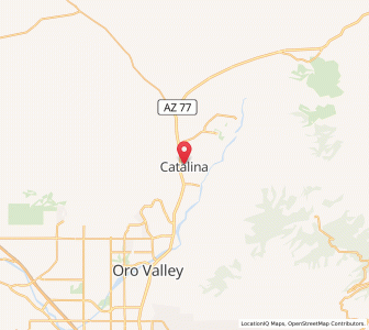 Map of Catalina, Arizona