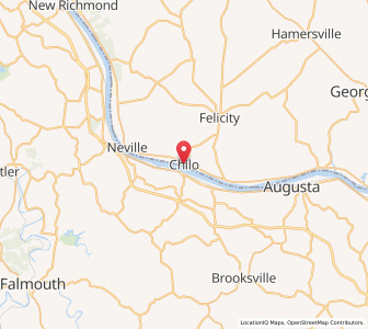 Map of Chilo, Ohio