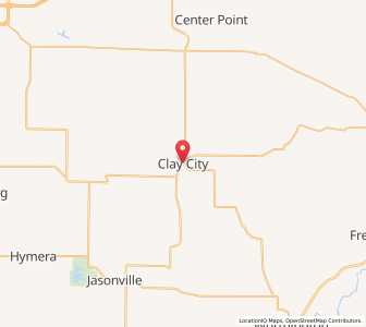 Map of Clay City, Indiana