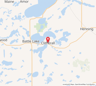 Map of Clitherall, Minnesota