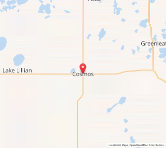 Map of Cosmos, Minnesota