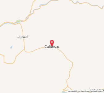 Map of Culdesac, Idaho