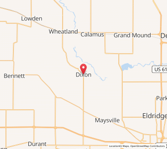 Map of Dixon, Iowa