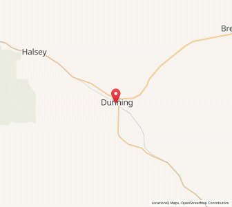 Map of Dunning, Nebraska
