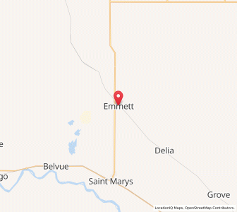 Map of Emmett, Kansas