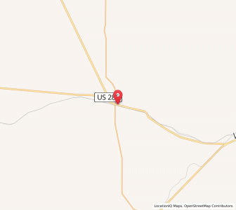 Map of Encino, New Mexico