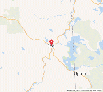 Map of Errol, New Hampshire