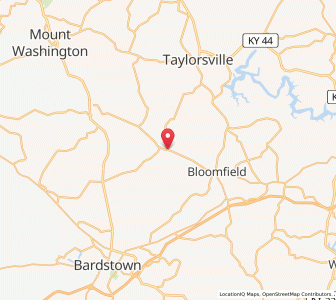 Map of Fairfield, Kentucky