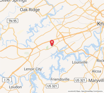 Map of Farragut, Tennessee