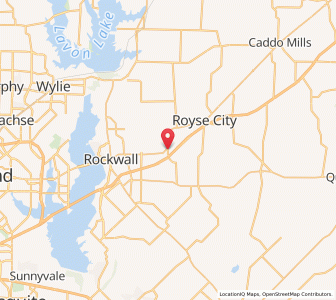 Map of Fate, Texas