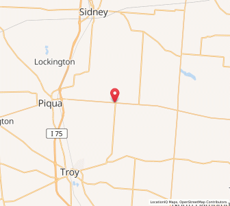 Map of Fletcher, Ohio