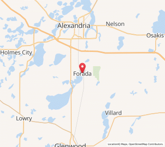 Map of Forada, Minnesota