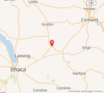 Map of Freeville, New York