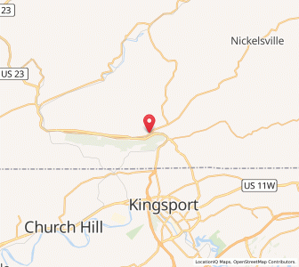 Map of Gate City, Virginia