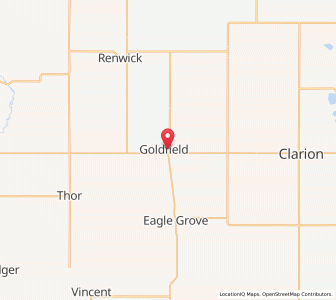 Map of Goldfield, Iowa