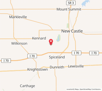 Map of Greensboro, Indiana