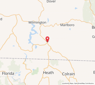 Map of Jacksonville, Vermont