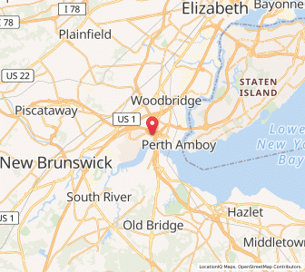 Map of Keasbey, New Jersey