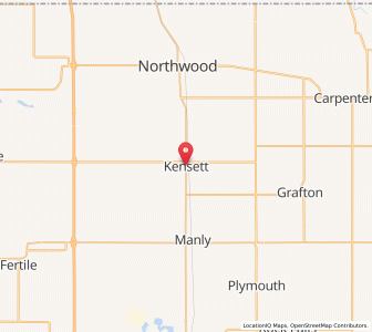 Map of Kensett, Iowa