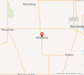 Map of Kewanna, Indiana