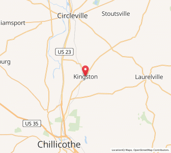 Map of Kingston, Ohio
