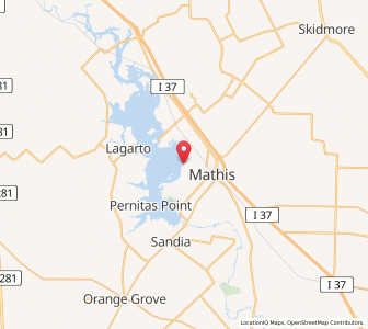 Map of Lakeside (San Patricio County), Texas