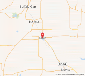 Map of Lawn, Texas