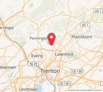 Map of Lawrenceville, New Jersey