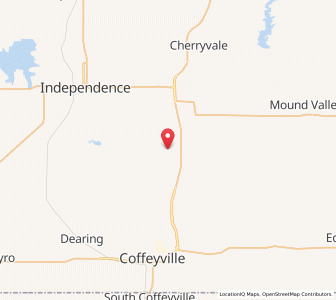 Map of Liberty, Kansas