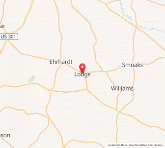 Map of Lodge, South Carolina
