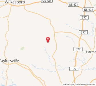 Map of Love Valley, North Carolina