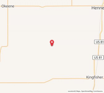 Map of Loyal, Oklahoma
