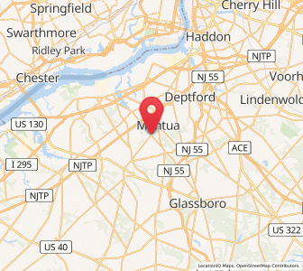 Map of Mantua Township, New Jersey