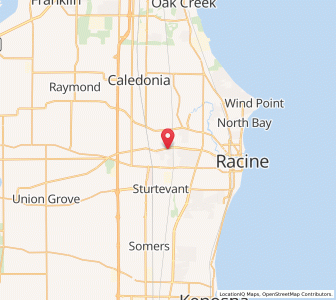 Map of Mount Pleasant, Wisconsin