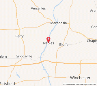 Map of Naples, Illinois