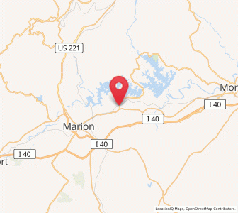 Map of Nebo, North Carolina
