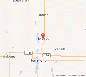 Map of Northrop, Minnesota