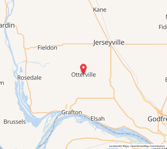 Map of Otterville, Illinois