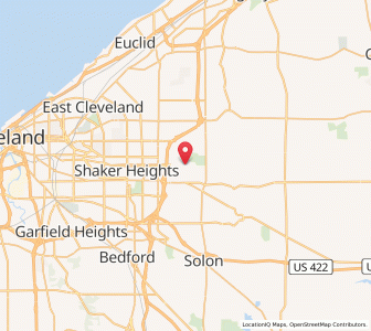 Map of Pepper Pike, Ohio