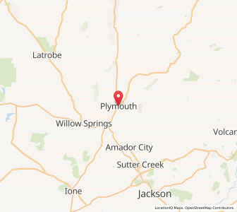 Map of Plymouth, California