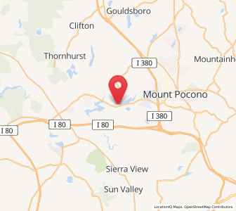 Map of Pocono Lake, Pennsylvania