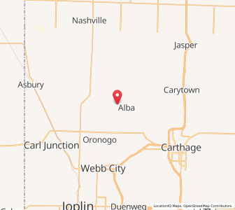 Map of Purcell, Missouri