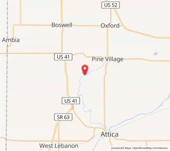 Map of Rainsville, Indiana