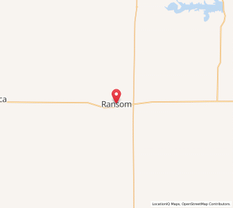 Map of Ransom, Kansas