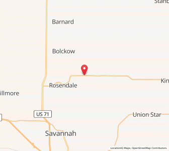 Map of Rea, Missouri