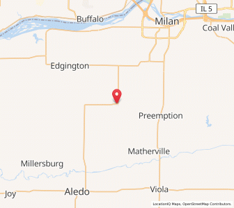 Map of Reynolds, Illinois