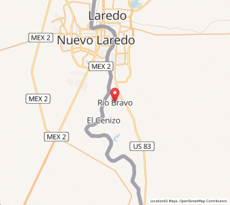 Map of Rio Bravo, Texas