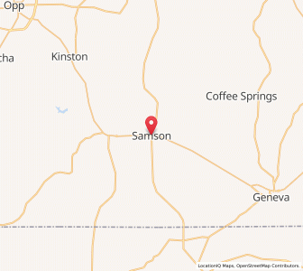 Map of Samson, Alabama